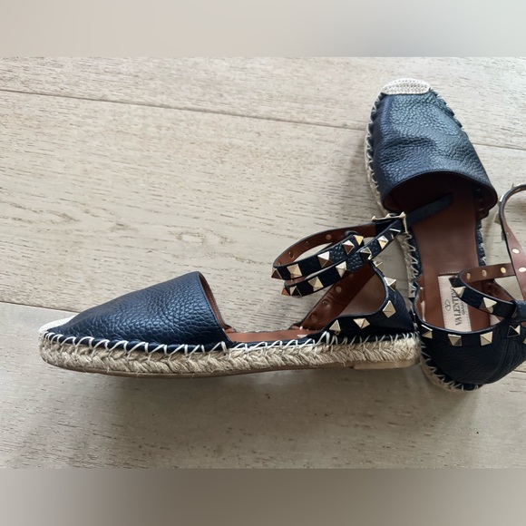 Valentino Garavani Espadrille Flats 37 blue rock stud - Picture 4 of 10